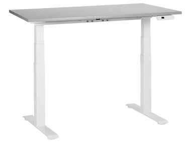 Elektrisch verstelbaar sta-bureau DESTINES Grijs/wit 120 cm 72 cm