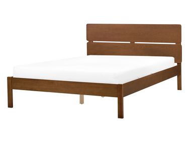 Bed Hout BOISSET 140 x 200 cm Donkerbruin