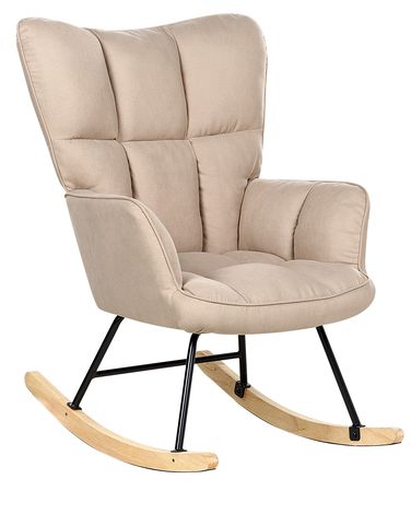 Fauteuil à bascule OULU Tissu Beige