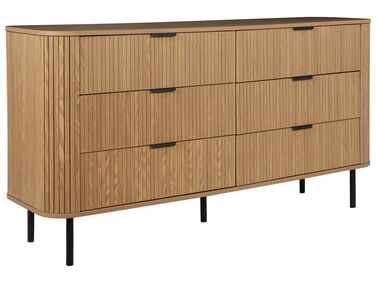 6 Drawer Chest BRADLEY Brown