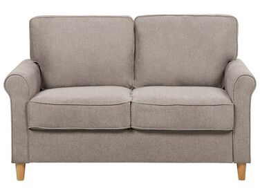 Sofa 2 Seater RONNEBY Fabric Light Brown