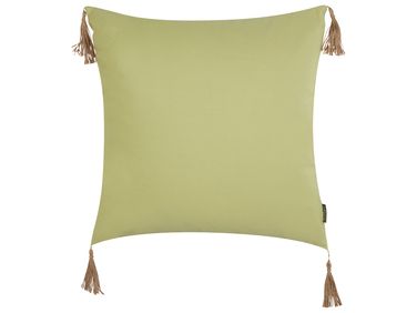 Coussin CHMISTAR 45 x 45 cm Vert olive Unicolore