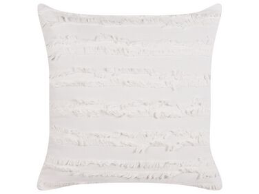 Coussin MAKNEH Coton 45 x 45 cm Blanc Unicolore