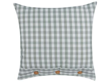 Coussin TALYA 45 x 45 cm Vert menthe À carreaux