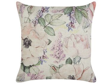 Coussin ZAHRIYE 45 x 45 cm Violet Motif floral