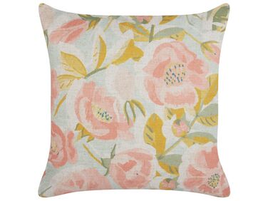 Coussin ZAHRIYE 45 x 45 cm Rose Motif floral