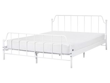 Bed Metaal MAURESSAC 160 x 200 cm Wit
