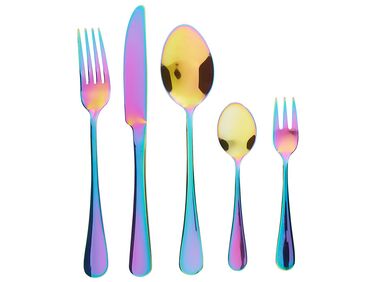 30 Piece Cutlery Set FUSILLI Multicolour