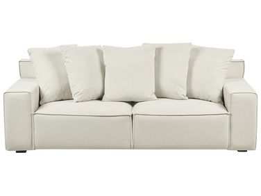 Sofa 3 Seater VISKAN Velvet Off-White