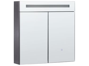 Armoire de toilette murale LED JARAMILLO 60 cm 60 cm Noir