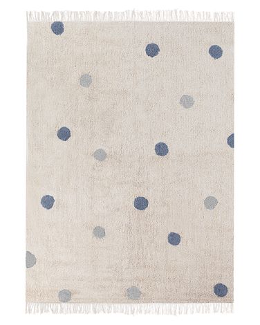 Kids Rug DARDERE Grey 140 x 200 cm Cotton