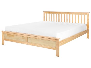 Bed Dennenhout MAYENNE 180 x 200 cm Lichtbruin