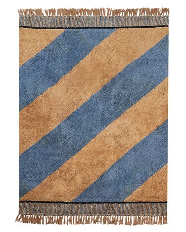 Rug XULUF Blue 140 x 200 cm Cotton