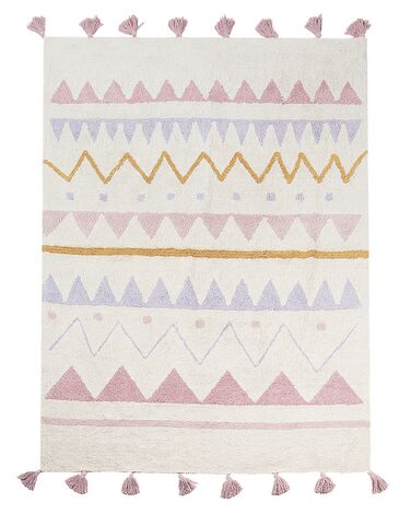 Kids Rug ZAYSAN Pink 140 x 200 cm Cotton