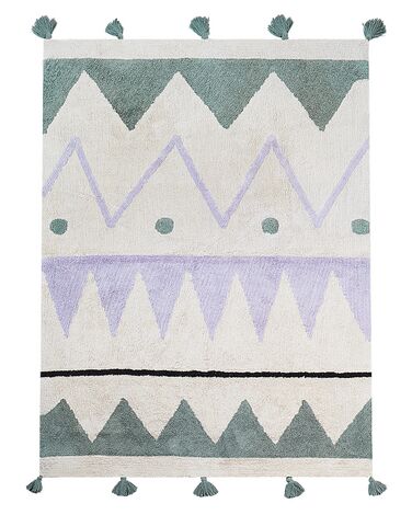 Kids Rug ALAKOL Multicolour 140 x 200 cm Cotton