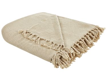 Plaid CHAOHANI Stof 150 x 200 cm Beige