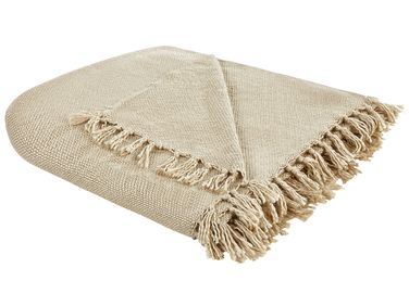 Plaid CHAOHANI Stof 220 x 240 cm Beige