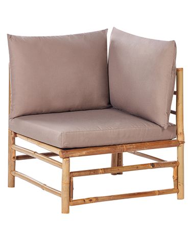 Section d'angle du jardin CERRETO Bambou Taupe