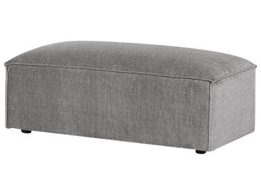 Ottoman HELLNAR Fabric Grey