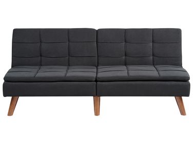 Sofa Bed 3 Seater RONNE Fabric Black