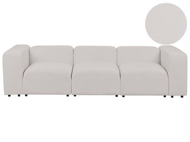 Modular Sofa 3 Seater FALSTERBO Boucle Light Grey