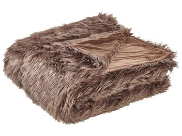 Couvre-lits DELICE 200 x 220 cm Marron