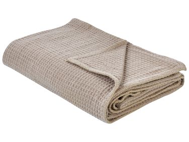 Sprei RAGALA Katoen 200 x 220 cm Taupe