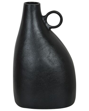 Decorative Vase NARBADA Metal 36 cm Black