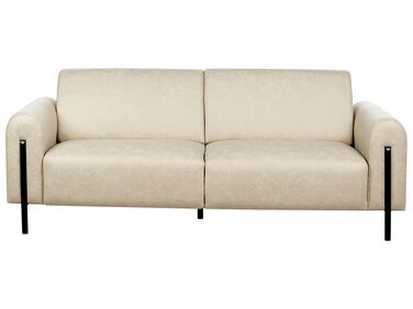 Sofa 3 Seater ASKIM Fabric Beige