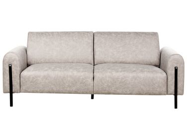 Sofa 3 Seater ASKIM Fabric Light Grey