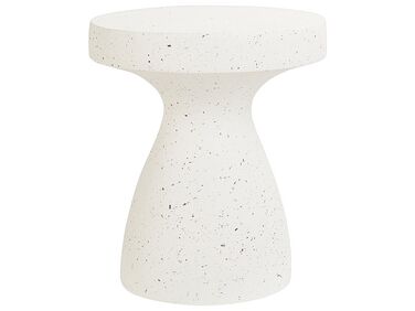 Bijzettafel BIVIERE 39 cm 39 cm Terrazzo-effect Wit terrazzo