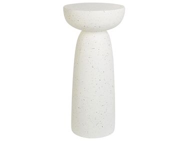 Bijzettafel CADINI 33 cm 33 cm Terrazzo-effect Wit terrazzo