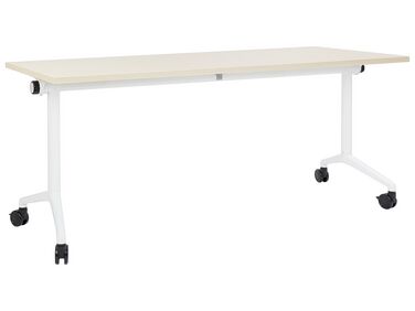 Inklapbaar bureau CAVI Lichtbruin 180 cm 60 cm met wielen
