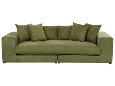 Sofa 3 Seater GLORVIKA Fabric Dark Green