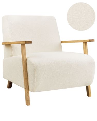 Fauteuil LESJA Bouclé Beige clair