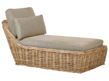 Transat avec coussin BELSITO Rotin Naturel