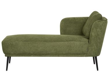 Chaise longue côté droit ARTHEZE Tissu Vert foncé
