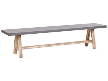 Banc de jardin TONNARE 200 cm Béton Gris