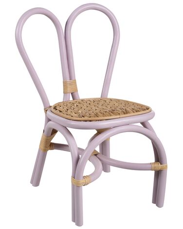Chaise pour enfant DESIMI Rotin Violet