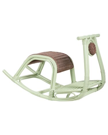 Chaise à bascule pour enfants ASPRIA Rotin Vert clair