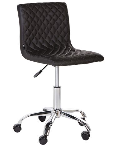 Desk Chair ORLANDO Faux Leather Black