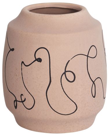 Bloemenvaas SKATE Steengoed 20 cm Zandbeige