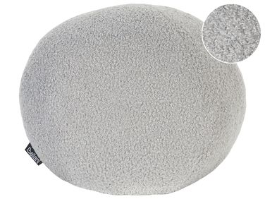 Coussin SALVIA Bouclé 30 x 30 cm Gris Unicolore