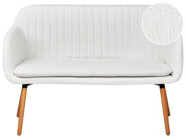 Dining Bench 2 Seater TABY Boucle Off-White