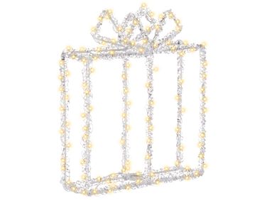 Décoration extérieure LED KEMI Cadeaux de Noël 25 cm Blanc