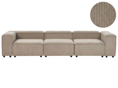 Modular Sofa 3 Seater ARDAL Corduroy Light Brown
