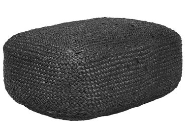Pouf ISARDA Jute Noir