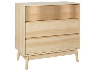 3 Drawer Chest WALES Light Brown