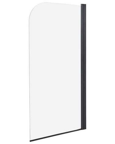 Douchescherm LAPAN 140 x 80 cm Zwart