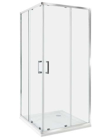 Douchecabine TELA 90 x 90 x 185 cm Zilver